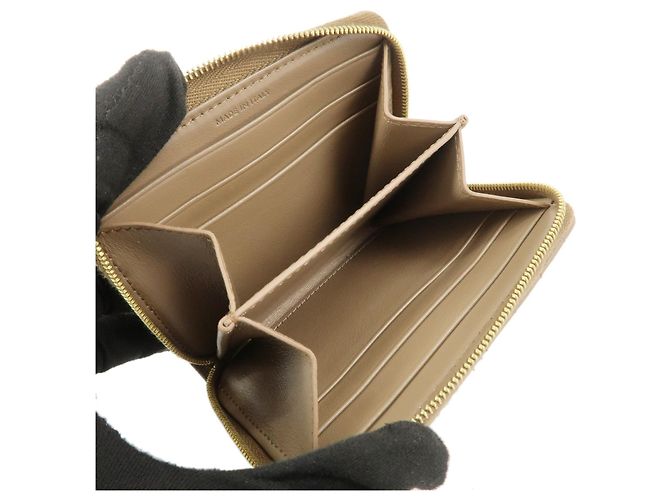 Céline CELINE Cartera Compacta Zippy de Piel Tarjetero Monedero Marrón - vista 9