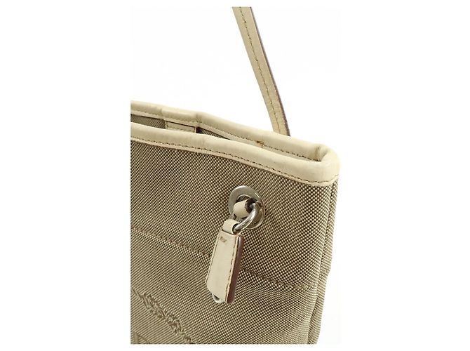 Borsa a spalla e borsa a tracolla in pelle jacquard con logo PRADA Beige - vista 13