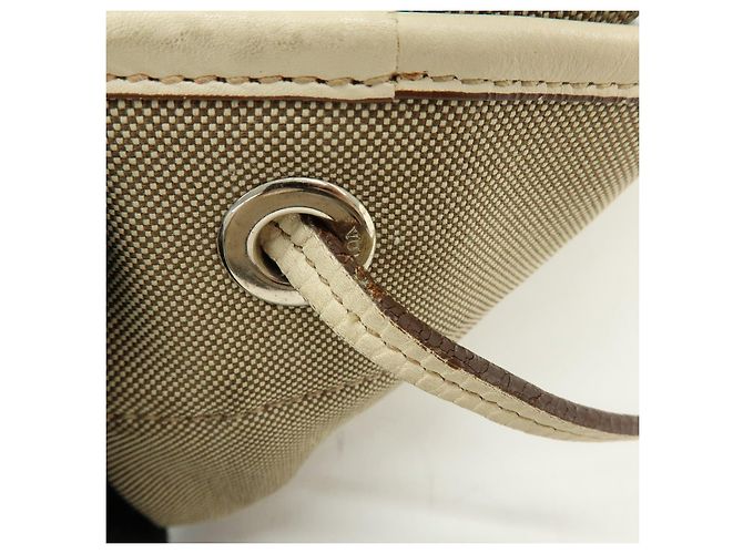 Borsa a spalla e borsa a tracolla in pelle jacquard con logo PRADA Beige - vista 7