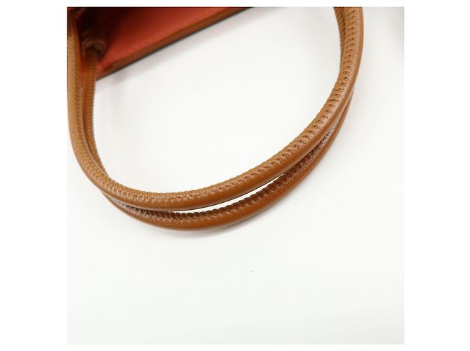 Chloé Chloe Micro Tote Bag Pelle Borsa 2Way Borsa a Spalla Borsa a Mano Camel - vista 10