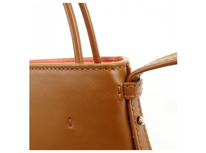 Chloé Chloe Micro Tote Bag Pelle Borsa 2Way Borsa a Spalla Borsa a Mano Camel - vista 17