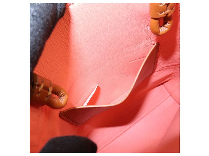 Chloé Chloe Micro Tote Bag Pelle Borsa 2Way Borsa a Spalla Borsa a Mano Camel - vista 21