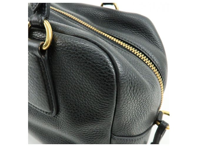 Borsa a tracolla e borsa a mano PRADA in pelle Vitello Daino Nero B3091M - vista 15