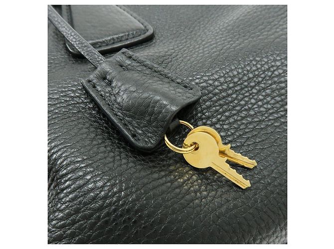 Borsa a tracolla e borsa a mano PRADA in pelle Vitello Daino Nero B3091M - vista 17