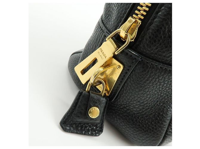 Borsa a tracolla e borsa a mano PRADA in pelle Vitello Daino Nero B3091M - vista 19