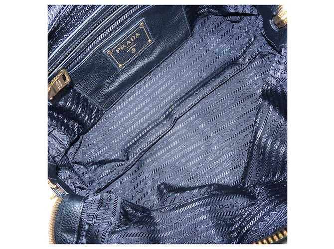Borsa a tracolla e borsa a mano PRADA in pelle Vitello Daino Nero B3091M - vista 21