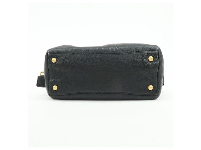 Borsa a tracolla e borsa a mano PRADA in pelle Vitello Daino Nero B3091M - vista 5