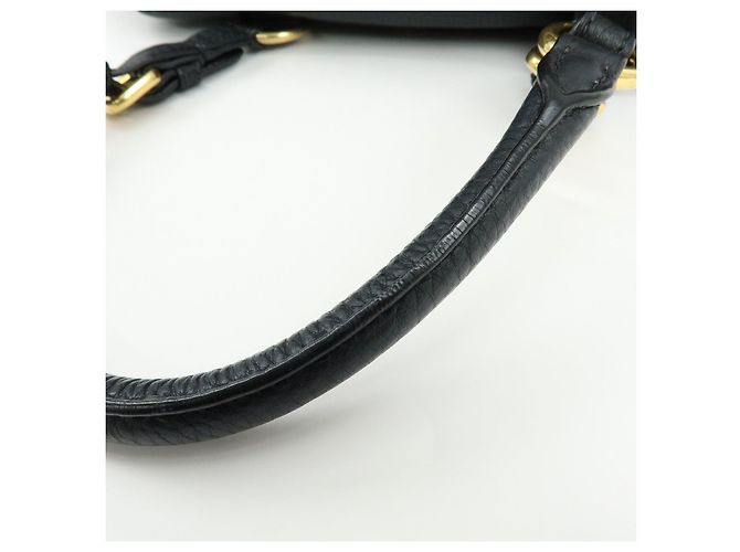 Borsa a tracolla e borsa a mano PRADA in pelle Vitello Daino Nero B3091M - vista 7