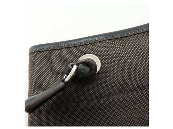 Borsa a spalla e borsa a tracolla in pelle jacquard con logo PRADA Marrone scuro - vista 10
