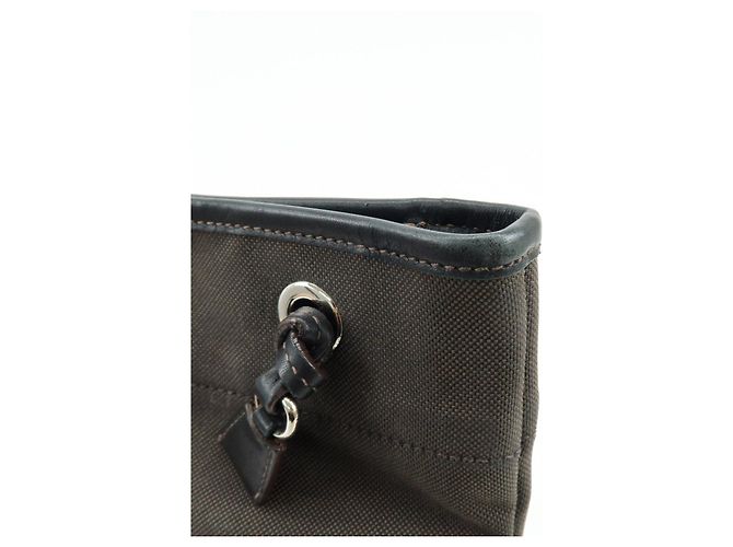 Borsa a spalla e borsa a tracolla in pelle jacquard con logo PRADA Marrone scuro - vista 16