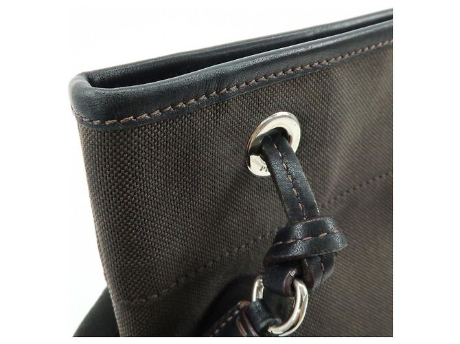 Borsa a spalla e borsa a tracolla in pelle jacquard con logo PRADA Marrone scuro - vista 17
