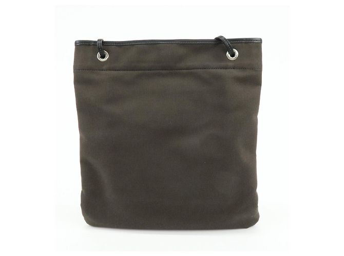 Borsa a spalla e borsa a tracolla in pelle jacquard con logo PRADA Marrone scuro - vista 2
