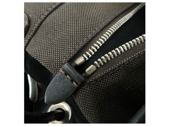 Borsa a spalla e borsa a tracolla in pelle jacquard con logo PRADA Marrone scuro - vista 23