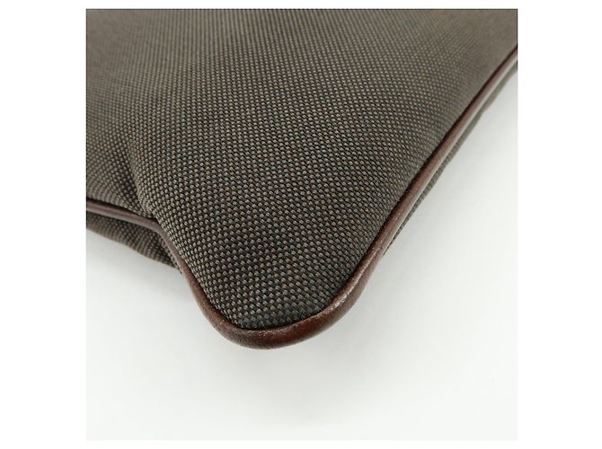 Borsa a spalla e borsa a tracolla in pelle jacquard con logo PRADA Marrone - vista 13