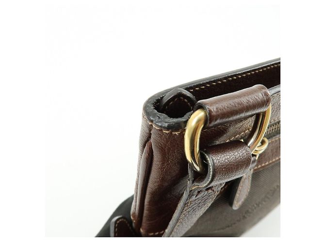 Borsa a spalla e borsa a tracolla in pelle jacquard con logo PRADA Marrone - vista 17