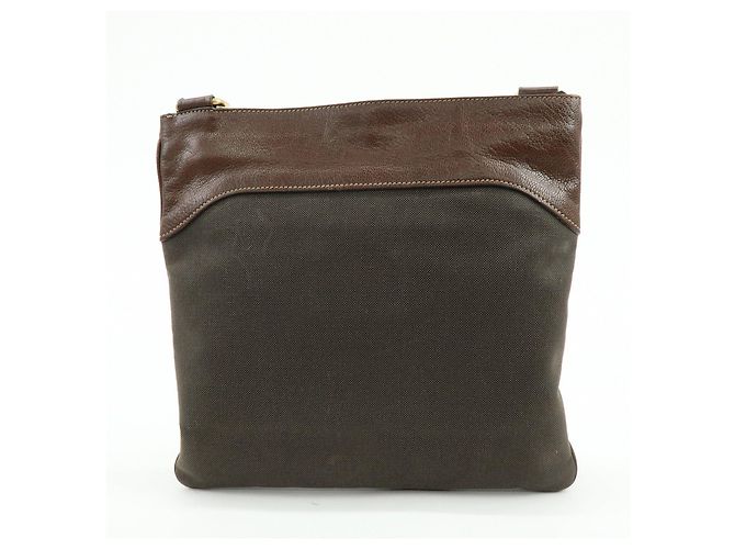 Borsa a spalla e borsa a tracolla in pelle jacquard con logo PRADA Marrone - vista 2