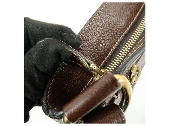Borsa a spalla e borsa a tracolla in pelle jacquard con logo PRADA Marrone - vista 20