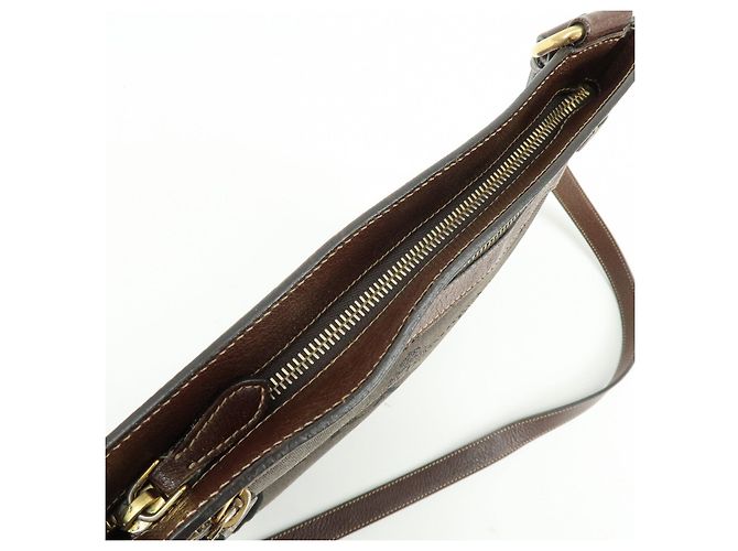 Borsa a spalla e borsa a tracolla in pelle jacquard con logo PRADA Marrone - vista 21
