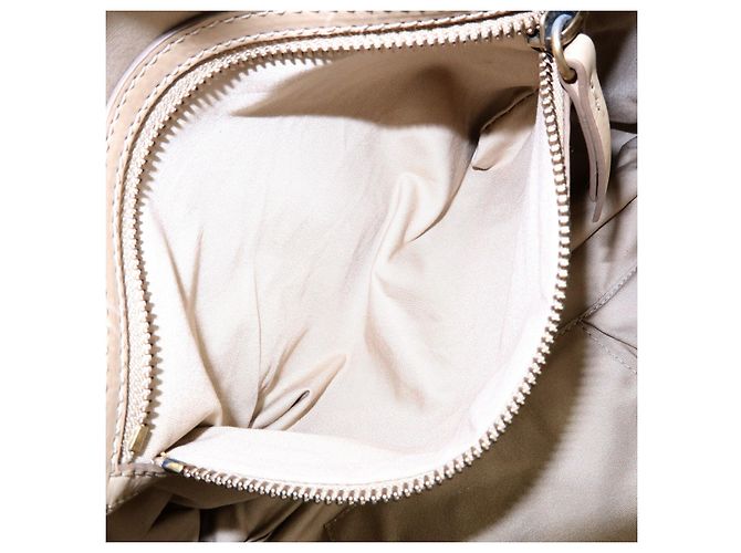 Céline Borsa a mano in pelle CELINE Bowling Bag Beige Studs - vista 22