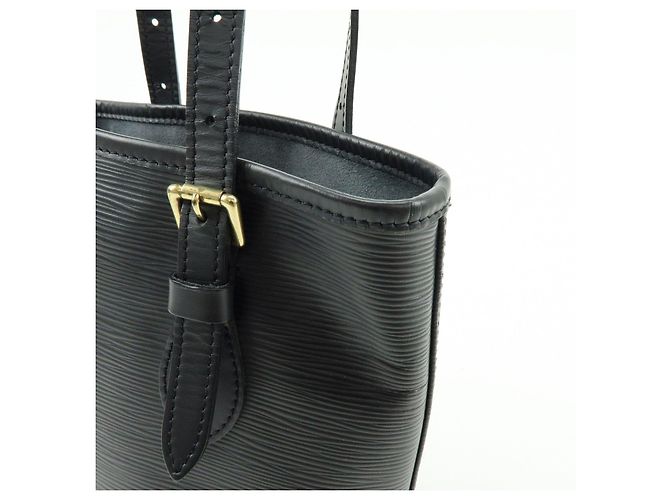Louis Vuitton Epi Petit Bucket PM Shoulder Bag Noir M58992 - vista 13