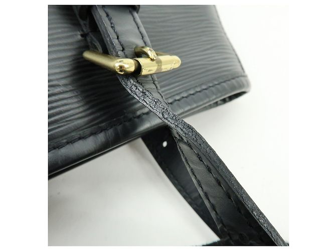Louis Vuitton Epi Petit Bucket PM Shoulder Bag Noir M58992 - vista 7