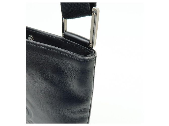 LOEWE Borsa a tracolla Anagram in pelle di vitello Borsa a tracolla Black - vista 12
