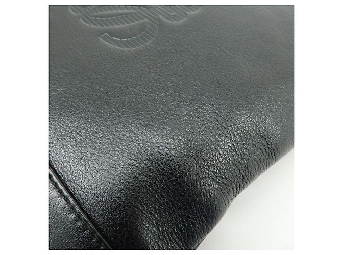 LOEWE Borsa a tracolla Anagram in pelle di vitello Borsa a tracolla Black - vista 14