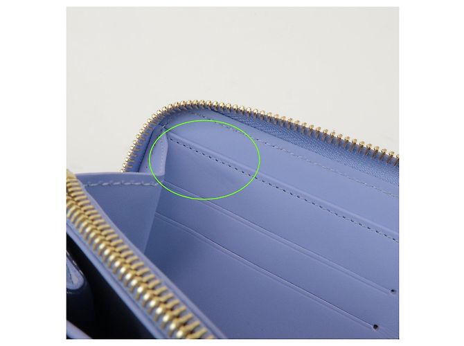 Portafoglio Round Zippy Louis Vuitton Monogram Vernis Lilas M90141 - vista 17
