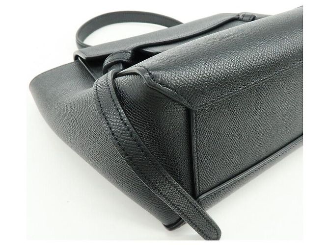 Céline CELINE Borsa Belt Bag in pelle 2WAY Borsa a tracolla Borsa a mano Nero - vista 12