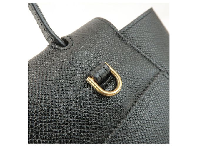 Céline CELINE Borsa Belt Bag in pelle 2WAY Borsa a tracolla Borsa a mano Nero - vista 14