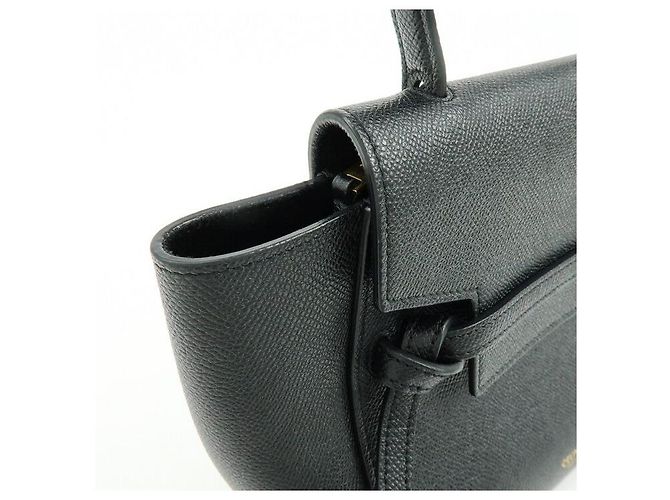 Céline CELINE Borsa Belt Bag in pelle 2WAY Borsa a tracolla Borsa a mano Nero - vista 16