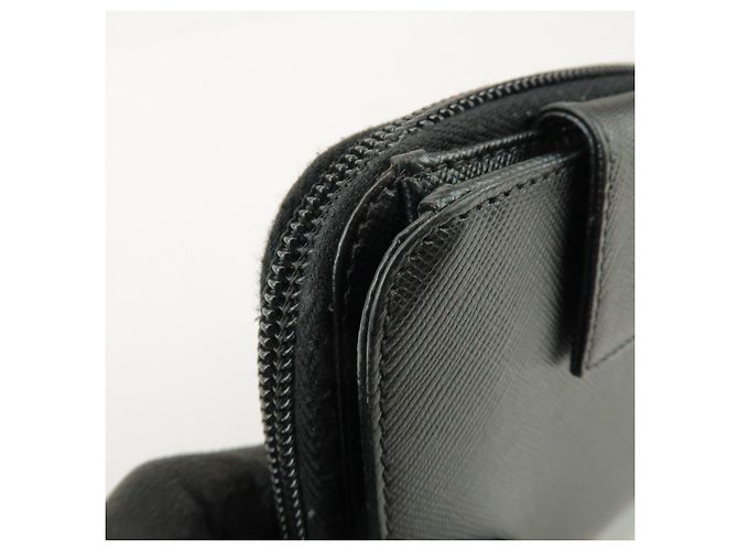 Portafoglio Bifold Rotondo in Pelle con Logo PRADA Nero 1ML522 - vista 13