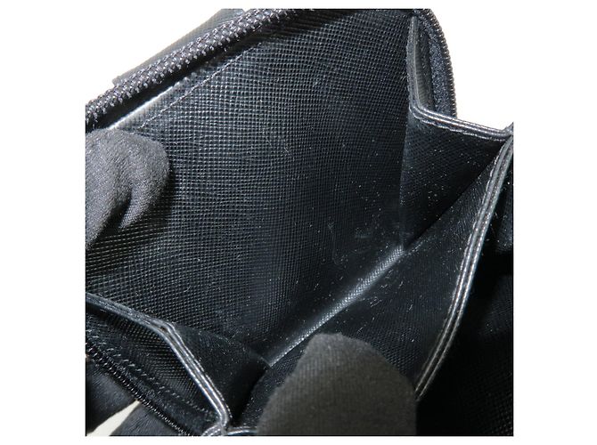 Portafoglio Bifold Rotondo in Pelle con Logo PRADA Nero 1ML522 - vista 19