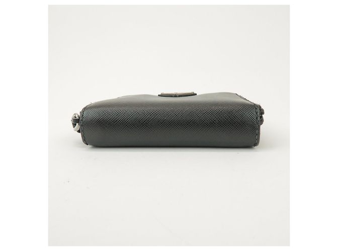 Portafoglio Bifold Rotondo in Pelle con Logo PRADA Nero 1ML522 - vista 5