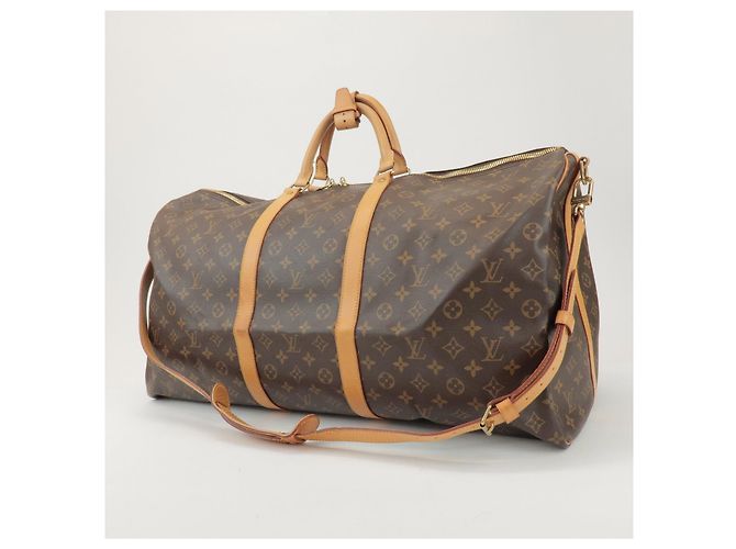 Louis Vuitton Monogram Keep All Bandouliere 60 Borsa Boston M41412 - vista 3