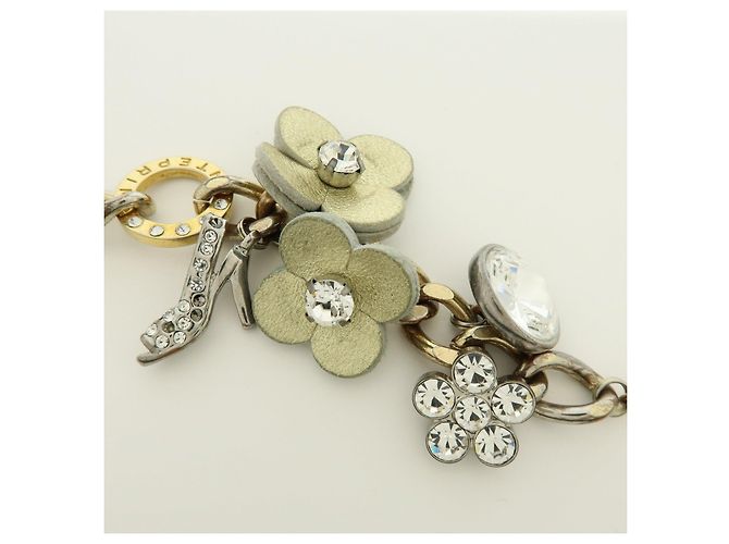 Autre Marque ANTEPRIMA Set di 4 pochette e charm per borsa in PVC Wire Silver Gold - vista 22