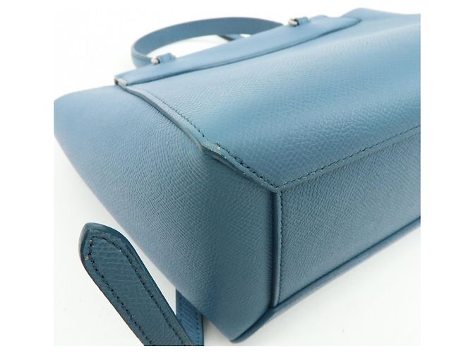 Céline CELINE Borsa Belt Bag in pelle 2Way Borsa a mano Borsa a tracolla Blu - vista 12