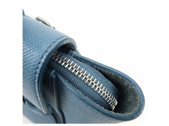 Céline CELINE Borsa Belt Bag in pelle 2Way Borsa a mano Borsa a tracolla Blu - vista 18