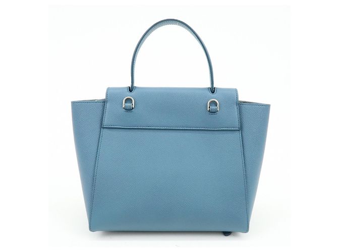 Céline CELINE Borsa Belt Bag in pelle 2Way Borsa a mano Borsa a tracolla Blu - vista 2
