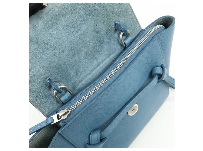 Céline CELINE Borsa Belt Bag in pelle 2Way Borsa a mano Borsa a tracolla Blu - vista 20