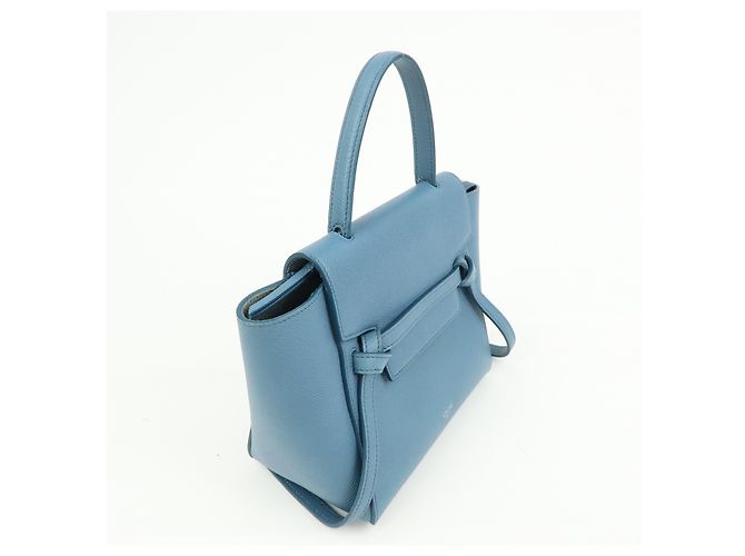 Céline CELINE Borsa Belt Bag in pelle 2Way Borsa a mano Borsa a tracolla Blu - vista 4