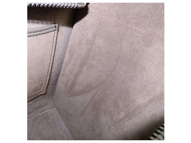Céline CELINE Luggage Micro Shopper Leder Handtasche Tote Bag Gray - Ansicht 21