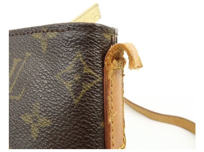 Borsa a tracolla Louis Vuitton Monogram Trotteur Canvas Brown M51240 - vista 18