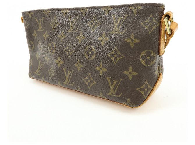 Borsa a tracolla Louis Vuitton Monogram Trotteur Canvas Brown M51240 - vista 3
