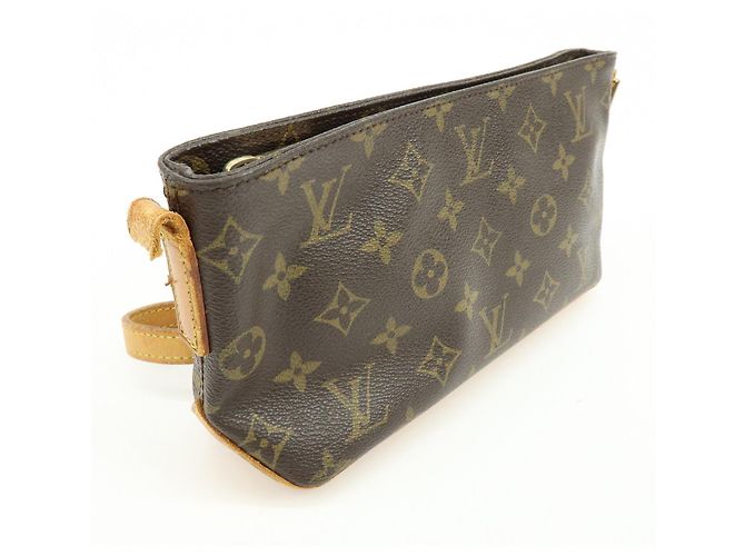 Borsa a tracolla Louis Vuitton Monogram Trotteur Canvas Brown M51240 - vista 4