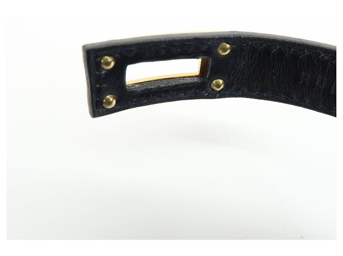 Hermès Bracciale HERMES Kelly Double Tour in pelle con marchio F Nero - vista 10