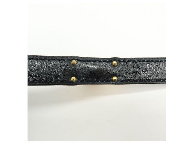 Hermès Bracciale HERMES Kelly Double Tour in pelle con marchio F Nero - vista 13