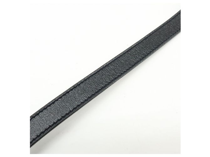 Hermès Bracciale HERMES Kelly Double Tour in pelle con marchio F Nero - vista 15