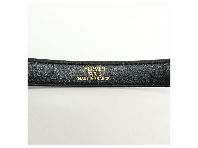 Hermès Bracciale HERMES Kelly Double Tour in pelle con marchio F Nero - vista 17