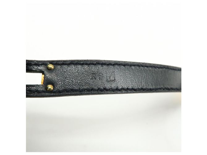 Hermès Bracciale HERMES Kelly Double Tour in pelle con marchio F Nero - vista 18